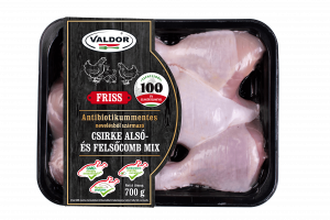 VALDOR Antibiotikummentes nevelésből származó csirke alsó- és felsőcomb mix 700g