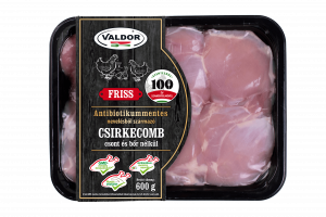 VALDOR Antibiotikummentes nevelésből származó csirkecomb csont és bőr nélkül 600g