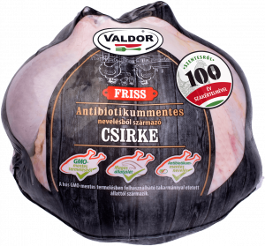 VALDOR Antibiotikummentes nevelésből származó egész csirke