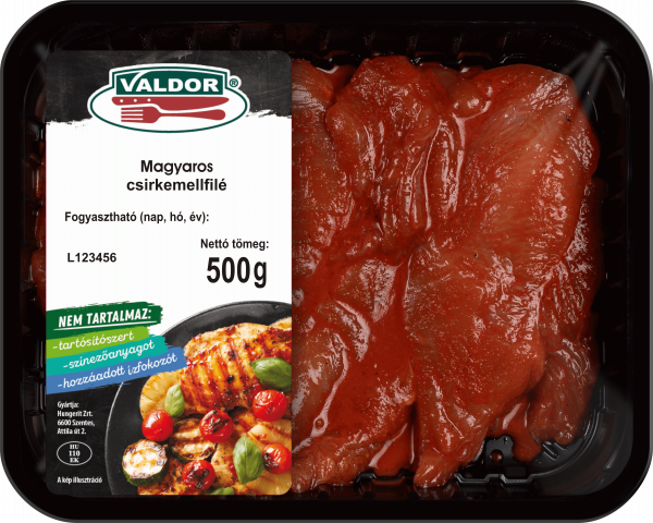 VALDOR Magyaros csirkemellfilé 500g