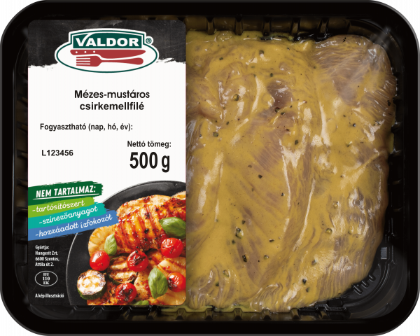 VALDOR Mézes-mustáros csirkemellfilé 500g
