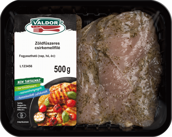 VALDOR Zöldfűszeres csirkemellfilé 500g