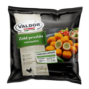 VALDOR Zöld pesztós minigolyó